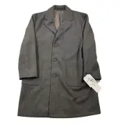 Calvin Klein Marcel Slim-Fit Overcoat Mens 40S 40 Taupe $450