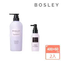 在飛比找momo購物網優惠-【Bosley】黑髮洗髮精400ml+黑髮養髮精華60ml(
