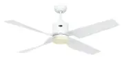 LED Ceiling Fan with Remote Control Eco Dynamix White Energy-Saving Fan