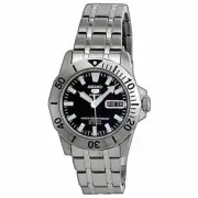 SEIKO 5 Sports SNZF83K1 Black Sea Urchin Automatic 7S36 Steel Watch Day Date