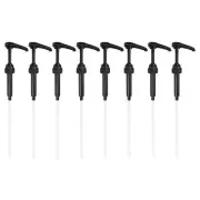 8 Pack Coffee Syrup Pump Fits 750ml Bottles Coffee Milk Tea Dispenser Black