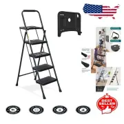 Folding Step Stool with Comfort Handgrip & Tool Platform – Essential Ladder