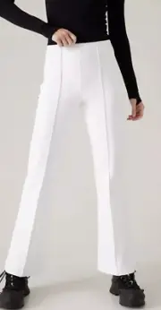 Athleta Glacier Bootcut Pant White Ski Pant Style Waterproof #794531 Size 14 NWT