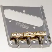 NEW Wilkinson By Gotoh WT3 Vintage Style Tele Bridge BRASS Saddles - NICKEL