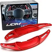 iJDMTOY Sports Red Aluminum Larger Paddle Shifter Extensions Compatible with 2015-up Mercedes Benz A45 C63 E53 E63 S63 CLA45 GLA45 GLB35 GLC43 GLC63 GLE63 G63 AMG ONLY