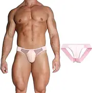 [YLCZY] Mens Sexy Mesh Thongs Underwear Low Rise Tagless G String, Comfortable and Breathable Panties for Men