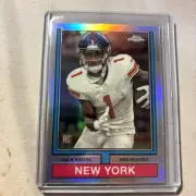 Malik Nabers 2024 Topps Chrome 1974 Throwback 74TF-7 SP Star Rookie Refractor RC