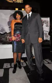 Pauletta Washington actor Denzel Washington arrive at "The Book Of- Old Photo