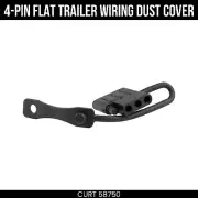 CURT 4-Pin Flat Trailer-Side Wiring Harness Connector Dust Cover for Protection