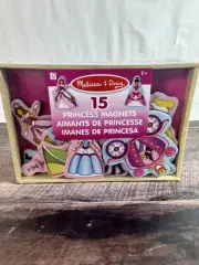 Melissa and Doug Wooden Princess & Prince Magnets 15 Count