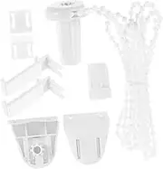 Luxshiny 2 Set Bead Chains for Roller Blinds Mounting Fittings Easy No Drill Installation Curtain Repair Accessories Elegant Design