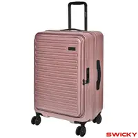 在飛比找HOTAI購優惠-【SWICKY】24吋前開式奢華旅途系列旅行箱/行李箱(玫瑰