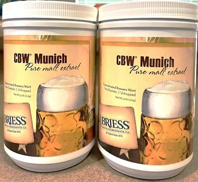 Briess Liquid Malt Extract (LME) Munich 3.3 LB., each, total of two
