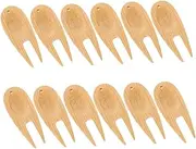HANABASS 12pcs Portable Golf Repair Tool Wooden Divot Marker for Lawn Maintenance Efficient Surface Restoration Accurate Repairs Easy to Handle Golf Accessories