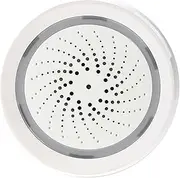 WiFi nt Siren Sound Alarm Tempe ure H dity Sensor APP Control Wirel Secure System WiFi USB Voice Control White One Size