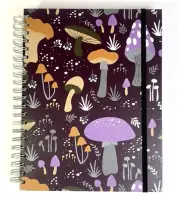 NEW! MUSHROOMS Hardcover Spiral Notebook Diary Journal Lined Fairycore Woodland