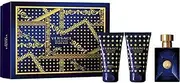 [Versace] Dylan Blue 50ml + 50ml Bath and Shower Gel + 50 ml After Shave Balm, 150 ml