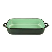 Urban Style 6L Enamel Baking Dish Roasting Tray - Green