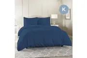 King Size Ocean Color 1000TC 100% Cotton Quilt Doona Duvet Cover Pillowcase Set