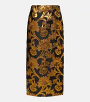 [Etro] Etro Lamé maxi skirt AU 16 gold