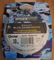 Spiderwire Stealth Blue Camo-Braid 30 Lb Test 125 Yds Braided Fishing Line