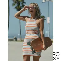 在飛比找momo購物網優惠-【ROXY】女款 女裝 綁帶無袖連身短裙洋裝 RETRO C