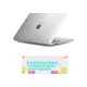Batianda Keyskin Rainbow + Crystal Hard Case 透明 適用於 MacBook Pro 13 A1278 適用於 Newvia MacBook