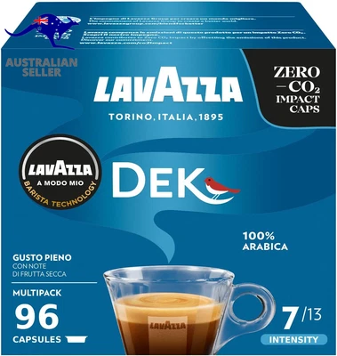 , a Modo Mio Dek Cremoso, 96 Coffee Pods, Decaffeinated Coffee Pods Espresso, 10