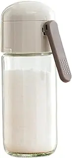 Seasoning Containers | Leakproof Quantitative 0.5 G Salt Jars,Portable Press-Type Seasoning Bottle, Sugar Shaker Containers for Stove, Desktop, Kitchen