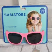 BABIATORS Sunglasses THINK PINK Infant Toddler Ages 3-5 UV Protection NEW