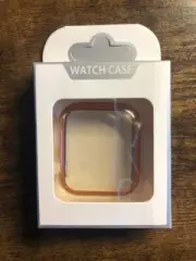 Apple Watch Screen Protector Case SE 2022 & 6 5 4 44mm Rose Gold