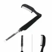 Fly Tying Tools 2 In 1 Foldable Metal Comb And Nylon Dubbing Brush Fly Tying DIY