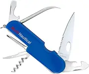 Maxam Multi-Function Sailor/Boating Knife, ideal for Fishing, or Sailing - Cutting Blade, Bottle Opener, Screwdriver, Reamer, Saw, Corkscrew, Marlin Spike