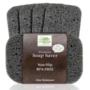 |4Pack| Keep Soap Clean & Fresh Bathroom Soap Dishes, Soap Saver Set | Eco-Fr...