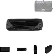 DGAZ Silky Purse Organizer Insert for Chanel Leboy Bags, Luxury Handbag & Tote Organizer, Simplicity bag organizer(Black,Medium 25)