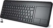 Wireless Touchpad Keyboard, WISFOX 2.4G Wireless Touch Keyboard with Easy Media