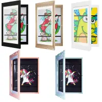 在飛比找蝦皮商城精選優惠-【台灣出貨】新款 兒童藝術相框 畫框相框 木質相框 創意兒童