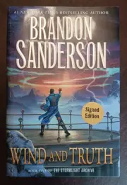 SIGNED Brandon Sanderson Autographed Book - Wind and Truth