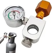 Youngly Soda Co2 Refill Adapter Pressure Gauge for Sodastream Cylinder W21.8-14