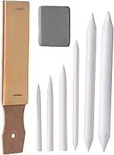 Paper Blending Stumps and Tortillions Sandpaper Pencil Sharpener Pointer Art Blenders with Kneaded Eraser for Student Sketch Drawing Tools