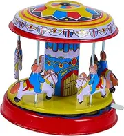 TOBBOMEY Vintage Metal Toy Wind-up Toy for Boys and Girls Assorted Clockwork Decorations