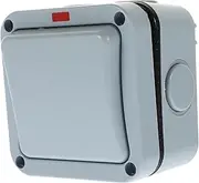 CANIGHT Outdoor Electrical Light Switch Waterproof Push Button for Garden Pool Patio Weatherproof Wall Mount Light