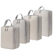 4PCS Storage Compression Bags Luggage Travel Packing Cubes Organiser Suitcases