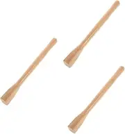 ibasenice 3pcs Hoe Handle Replacement Wood Handle for Garden and Woodworking Tools Durable and Easy to Install for Carpenters and Gardeners Quality Construction