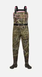 HISEA Z118125 Kids Neoprene Insulated Boots Duck Hunting Chest Waders Size 12/13