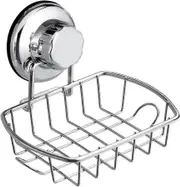 Super Strong Vacuum Suction Cup Bathroom Soap Dish Holder with Hook, Soap Saver Soap Holder Soap Tray Bar Soap Sponge Holder for Shower, Bathroom, Tub