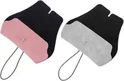 [Beavorty] 2Pcs Leather Glasses Case Stylish Eyeglasses Storage Box Soft Protector for Sunglasses and Glasses Grey Christmas