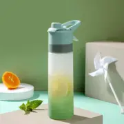 Gradient Color Fog Surface Spray Water Cup Outdoor Sports Bottle (Green) 501-600