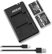 LI-90B LI-92B Battery (2 Pack) and Dual USB Charger Kit for Ricoh DB-110,Olympus Li-92B/Li-90B,RICOH GRIII WG-6 G900,Olympus Stylus XZ-2 SH-50 TG-1 TG-2 TG-5 TG-6 Tough