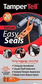 Korjo TamperTell Luggage Security Seals - 20 Pack